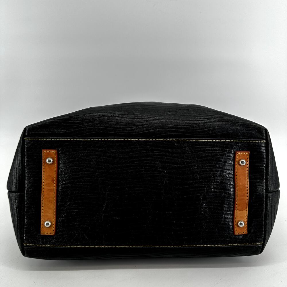 Dooney & Bourke Grommet Shopper Tote Bag Leather Classic Black OS #9L880 - Picture 8 of 8
